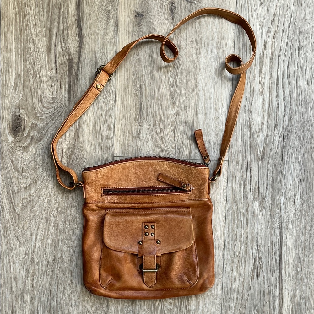Brown Leather Crossbody Bag
